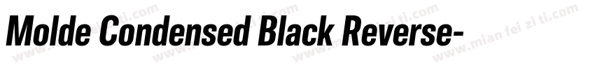 Molde Condensed Black Reverse字体转换